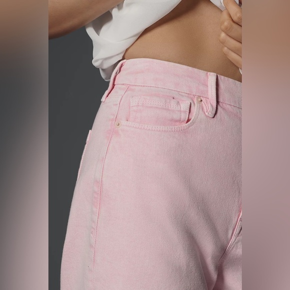 NWT! Anthro Good American Good Waist Palazzo High-Rise Crop Wide-Leg Jeans 🎢 - Picture 4 of 6